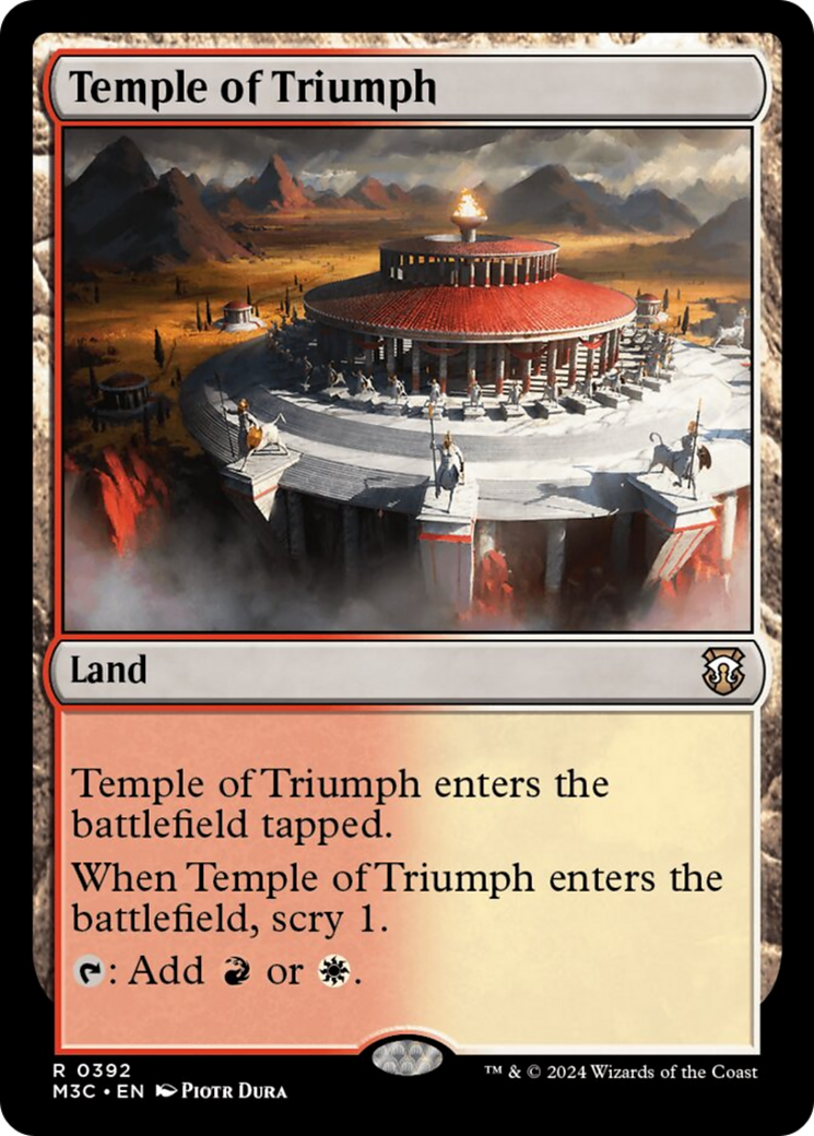 Temple of Triumph (Ripple Foil) [Modern Horizons 3 Commander] | Shuffle n Cut Hobbies & Games