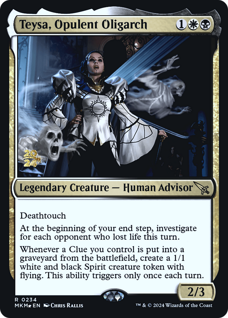 Teysa, Opulent Oligarch [Murders at Karlov Manor Prerelease Promos] | Shuffle n Cut Hobbies & Games