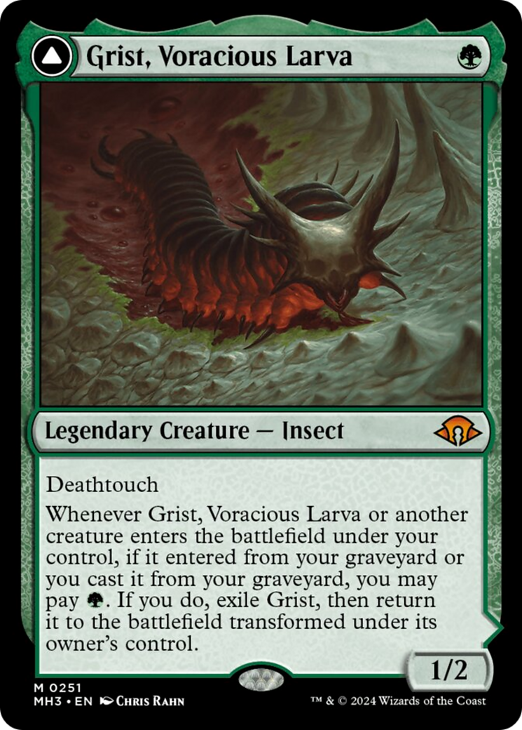 Grist, Voracious Larva // Grist, the Plague Swarm [Modern Horizons 3] | Shuffle n Cut Hobbies & Games