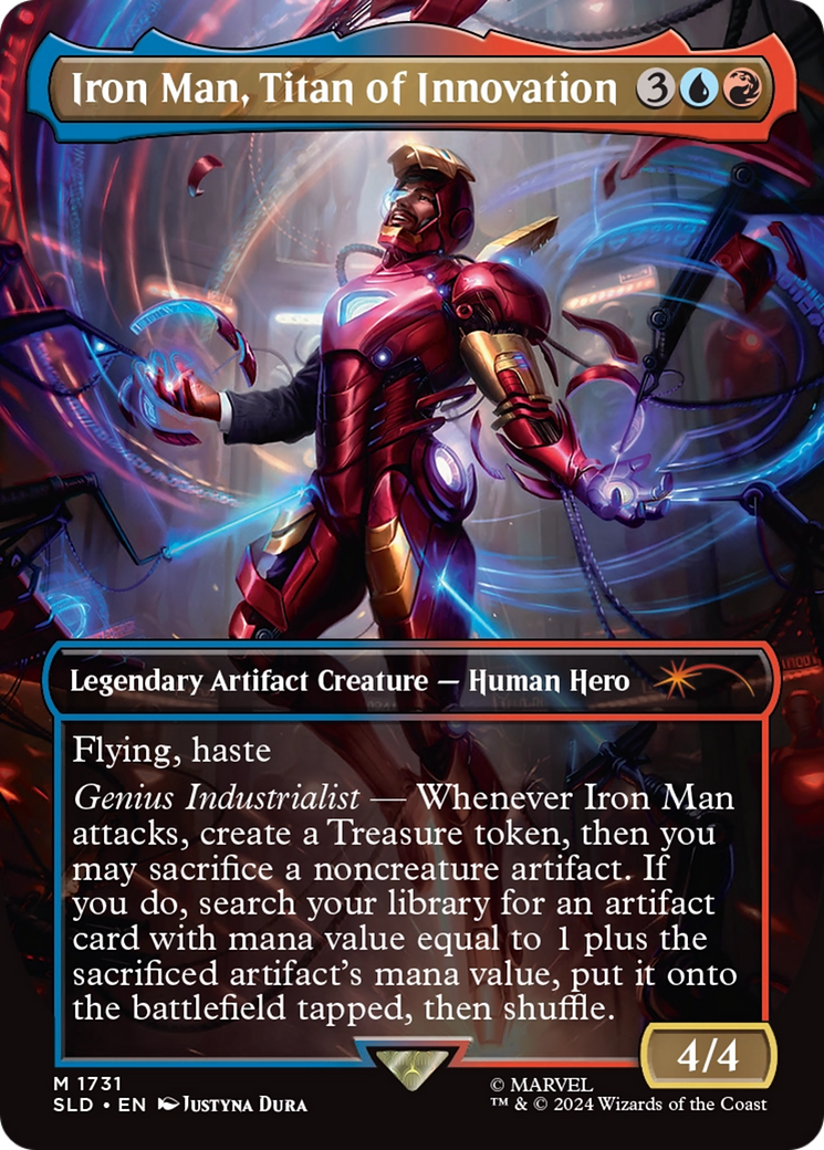 Iron Man, Titan of Innovation (Rainbow Foil) [Secret Lair Drop Series] | Shuffle n Cut Hobbies & Games