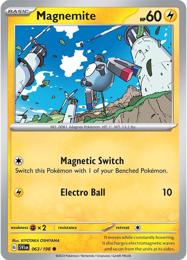 Magnemite (063/198) [Scarlet & Violet: Base Set] | Shuffle n Cut Hobbies & Games