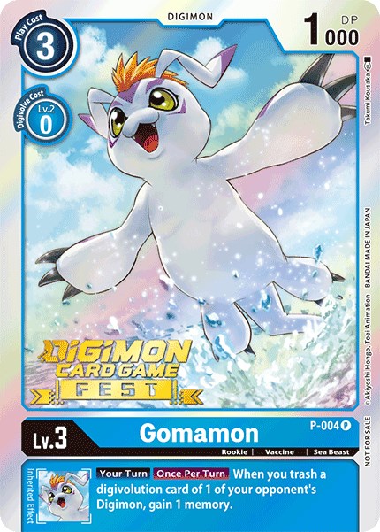 Gomamon [P-004] (Digimon Card Game Fest 2022) [Promotional Cards] | Shuffle n Cut Hobbies & Games