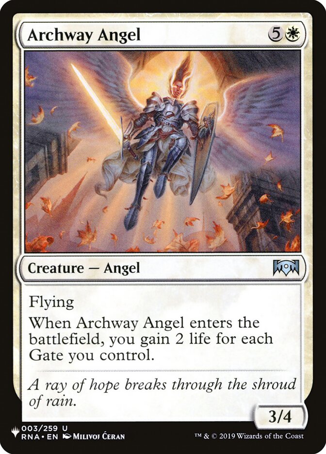 Archway Angel [The List] | Shuffle n Cut Hobbies & Games