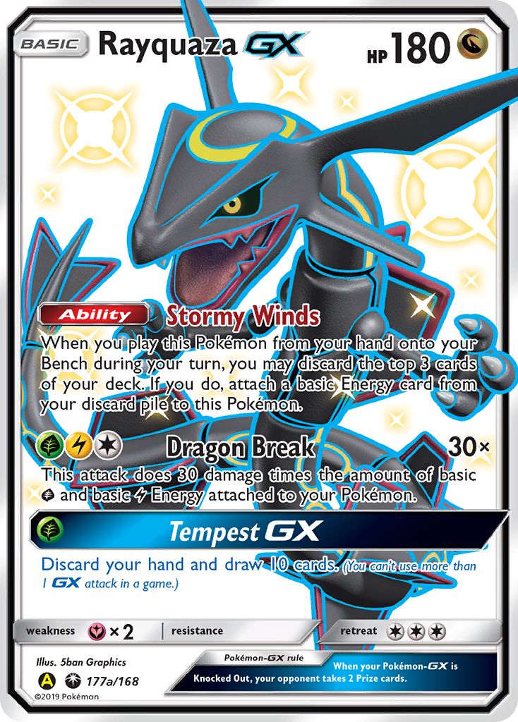 Rayquaza GX (177a/168) [Alternate Art Promos] | Shuffle n Cut Hobbies & Games