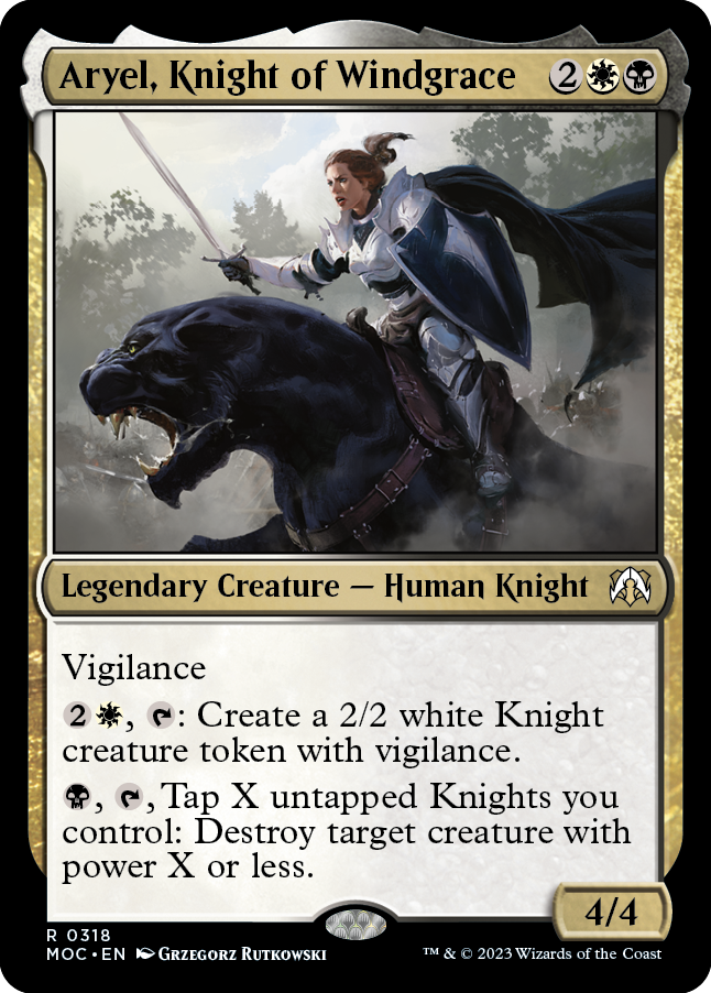 Aryel, Knight of Windgrace [March of the Machine Commander] | Shuffle n Cut Hobbies & Games