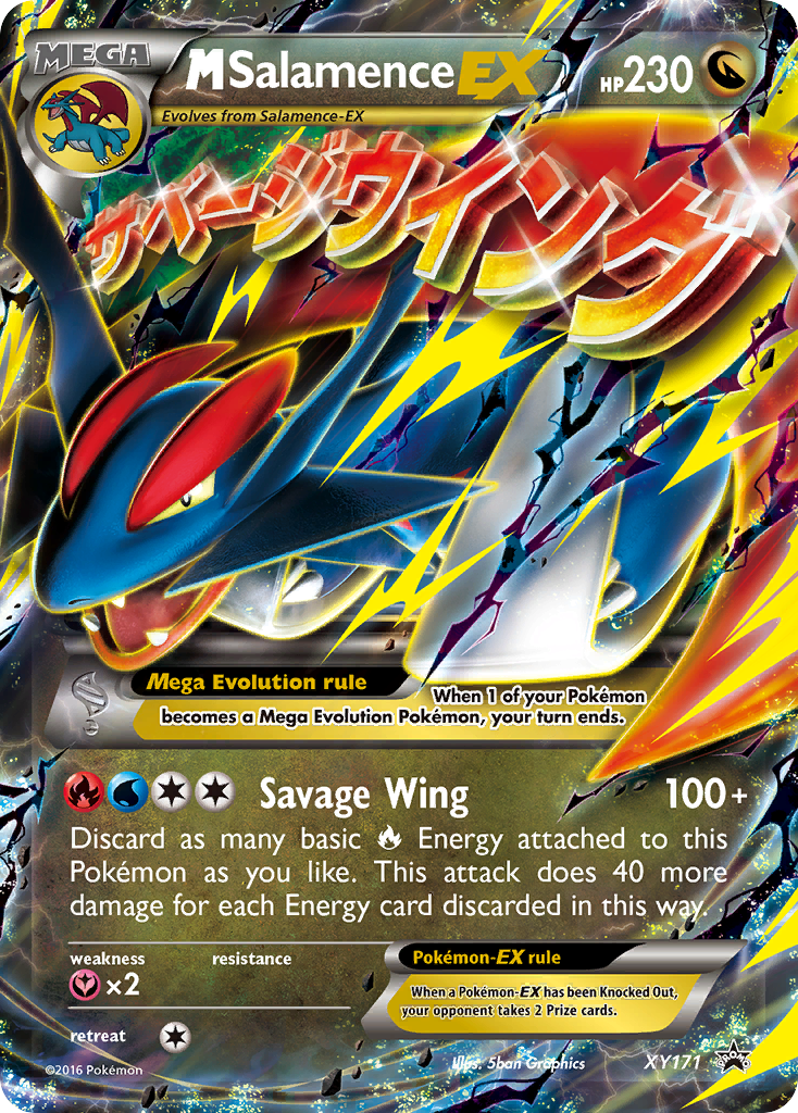 M Salamence EX (XY171) [XY: Black Star Promos] | Shuffle n Cut Hobbies & Games