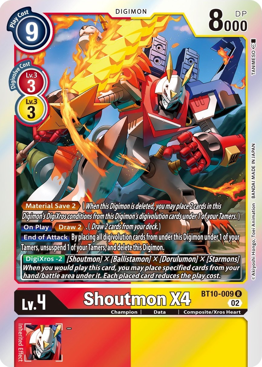 Shoutmon X4 [BT10-009] [Xros Encounter] | Shuffle n Cut Hobbies & Games