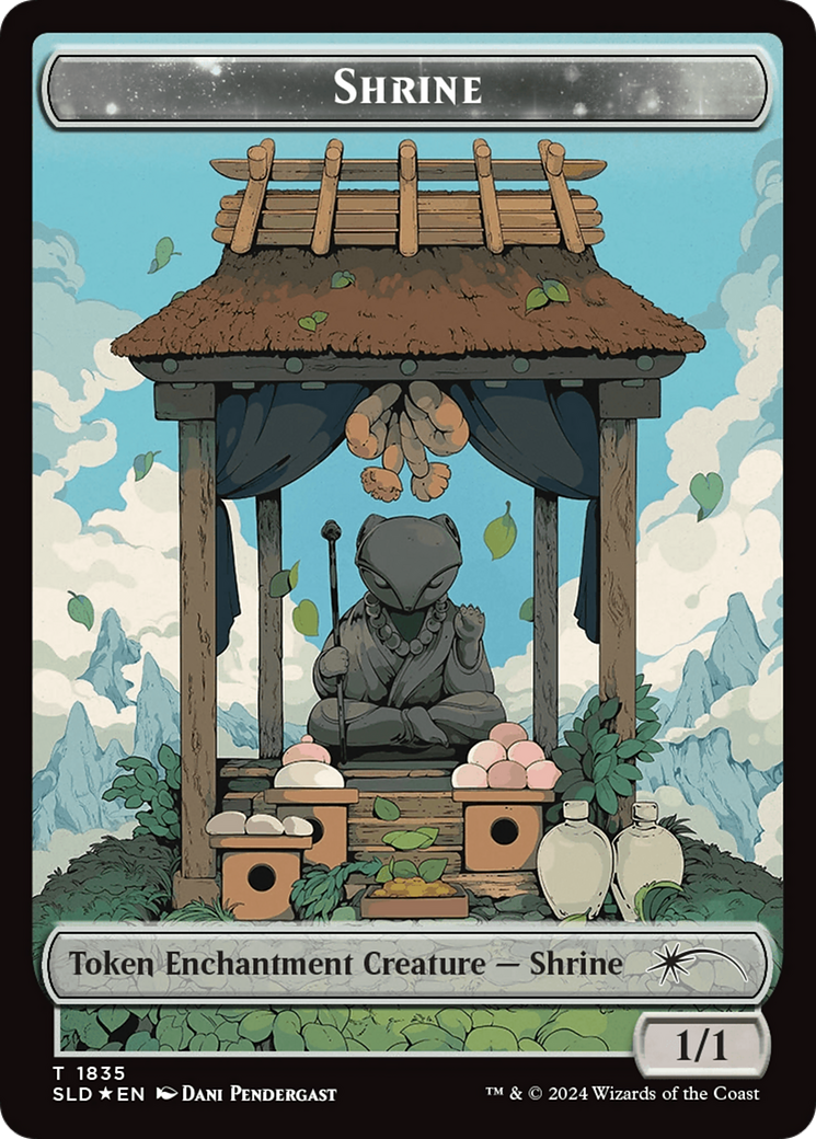 Shrine Token (Rainbow Foil) [Secret Lair: From Cute to Brute Tokens] | Shuffle n Cut Hobbies & Games