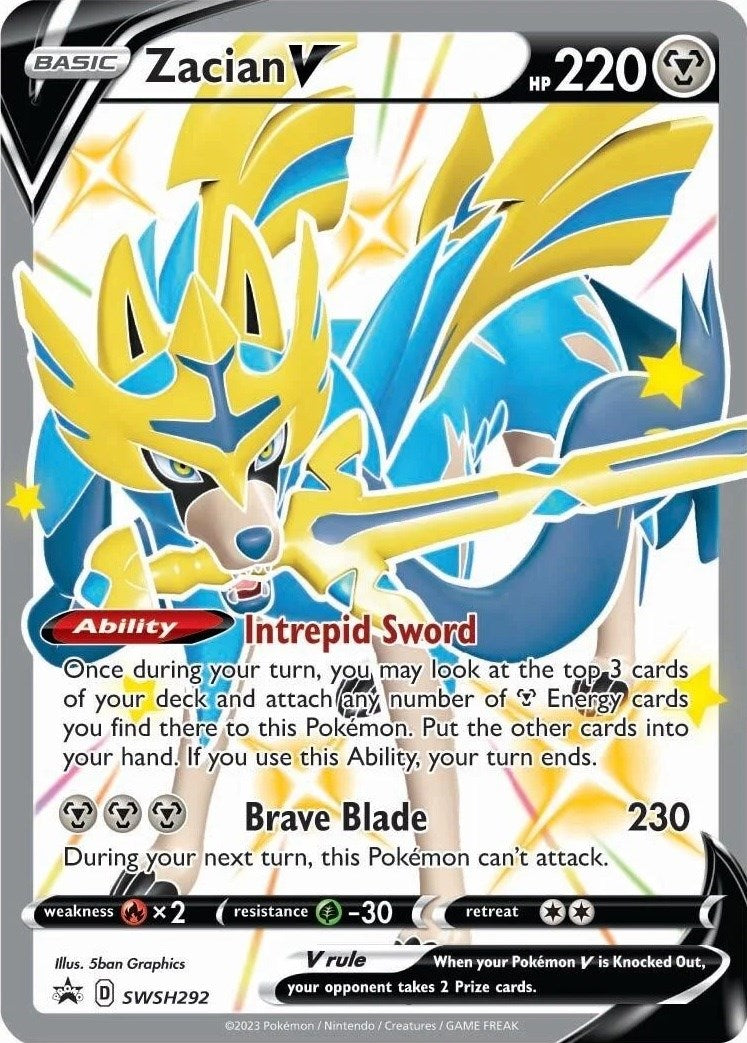 Zacian V (SWSH292) [Sword & Shield: Black Star Promos] | Shuffle n Cut Hobbies & Games