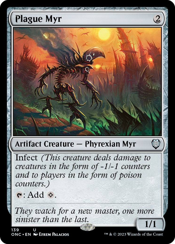 Plague Myr [Phyrexia: All Will Be One Commander] | Shuffle n Cut Hobbies & Games