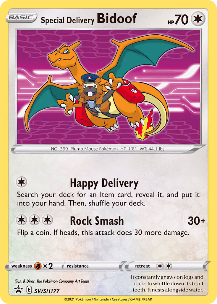 Special Delivery Bidoof (SWSH177) [Sword & Shield: Black Star Promos] | Shuffle n Cut Hobbies & Games