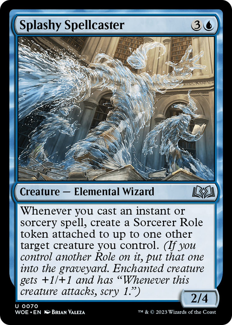 Splashy Spellcaster [Wilds of Eldraine] | Shuffle n Cut Hobbies & Games