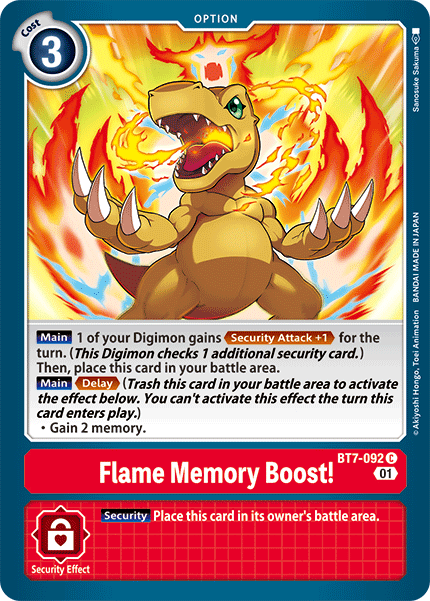 Flame Memory Boost! [BT7-092] [Next Adventure] | Shuffle n Cut Hobbies & Games