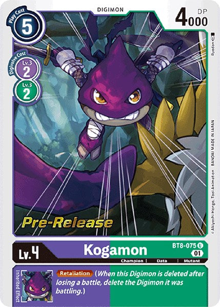 Kogamon [BT8-075] [New Awakening Pre-Release Cards] | Shuffle n Cut Hobbies & Games