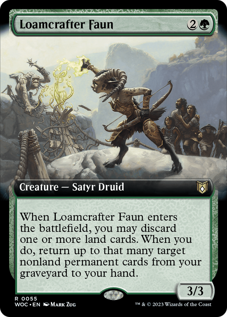 Loamcrafter Faun (Extended Art) [Wilds of Eldraine Commander] | Shuffle n Cut Hobbies & Games