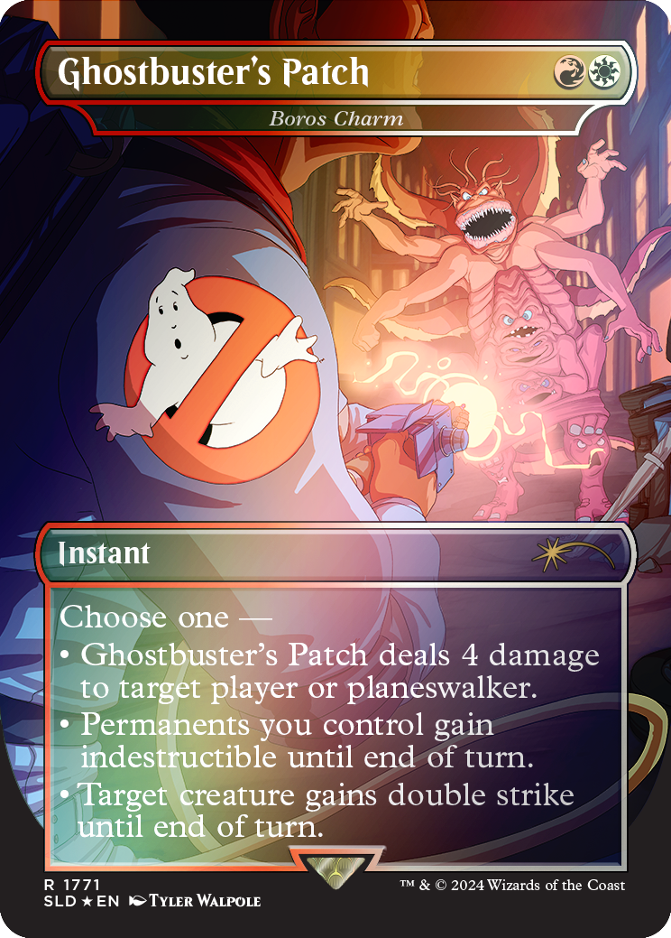 Ghostbuster's Patch - Boros Charm (Rainbow Foil) [Secret Lair Drop Series] | Shuffle n Cut Hobbies & Games