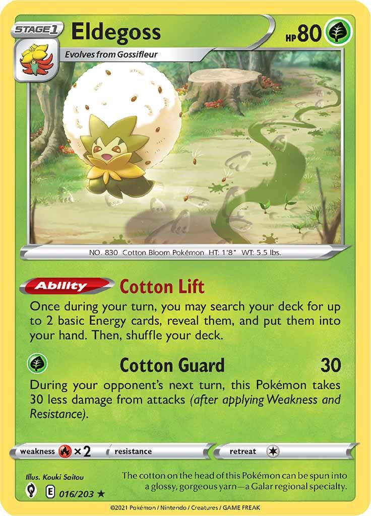 Eldegoss (016/203) (Theme Deck Exclusive) [Sword & Shield: Evolving Skies] | Shuffle n Cut Hobbies & Games