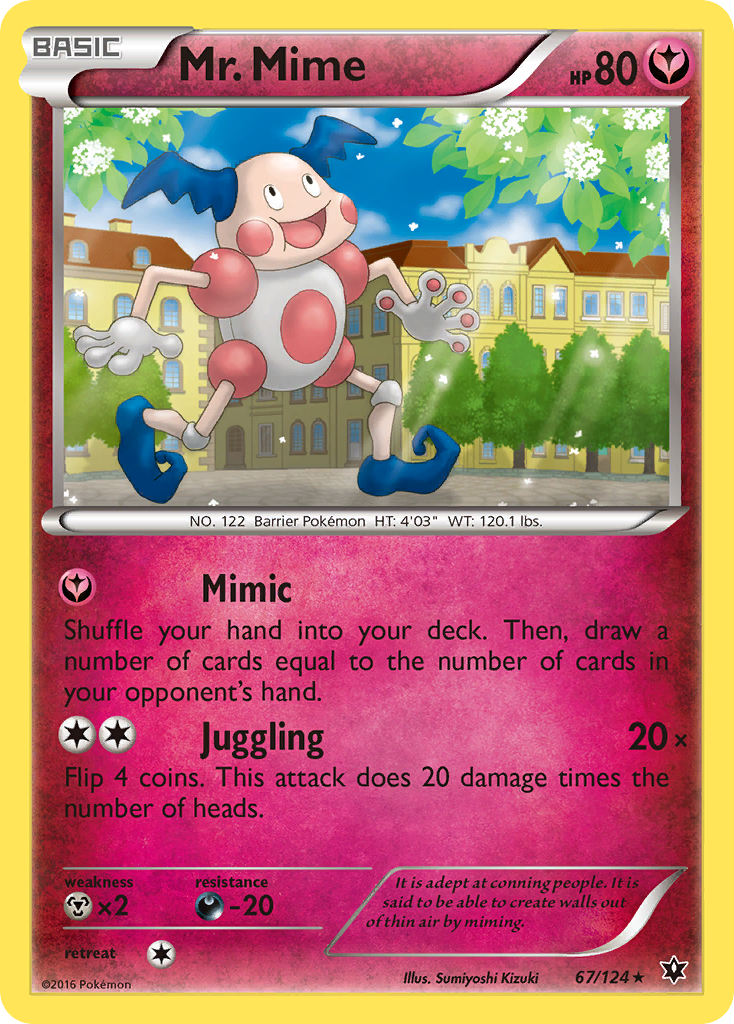 Mr. Mime (67/124) [XY: Fates Collide] | Shuffle n Cut Hobbies & Games