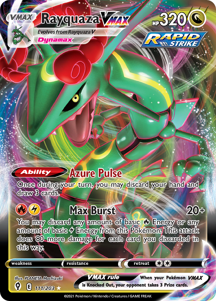 Rayquaza VMAX (111/203) (Jumbo Card) [Sword & Shield: Evolving Skies] | Shuffle n Cut Hobbies & Games