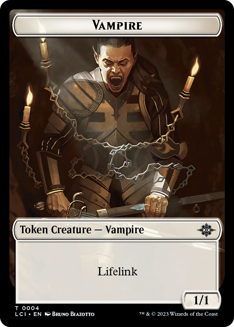 Vampire // Vampire Demon Double-Sided Token [The Lost Caverns of Ixalan Tokens] | Shuffle n Cut Hobbies & Games