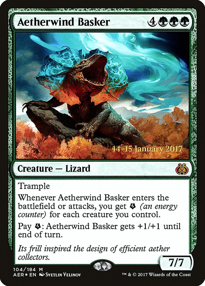 Aetherwind Basker [Aether Revolt Prerelease Promos] | Shuffle n Cut Hobbies & Games