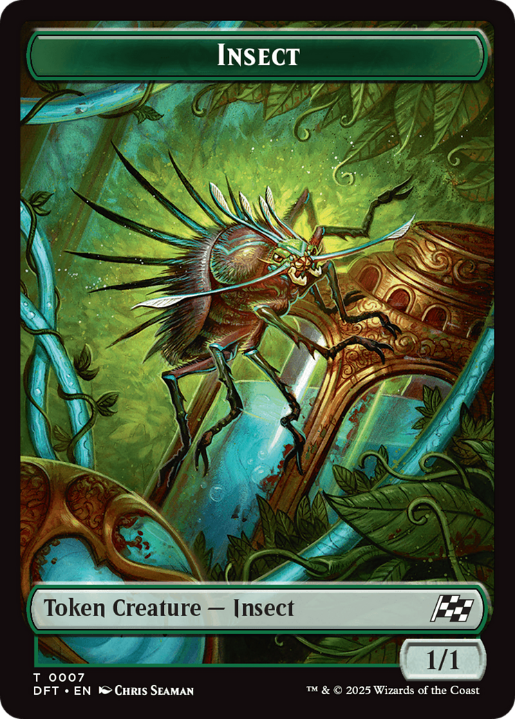 Insect // Elephant Double-Sided Token [Aetherdrift Tokens] | Shuffle n Cut Hobbies & Games