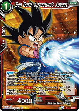 Son Goku, Adventure's Advent (BT17-008) [Ultimate Squad] | Shuffle n Cut Hobbies & Games