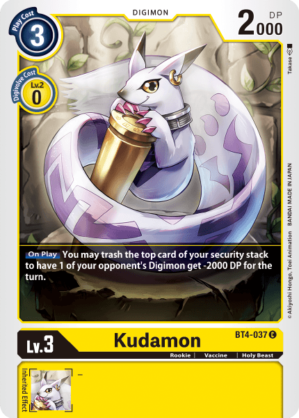 Kudamon [BT4-037] [Great Legend] | Shuffle n Cut Hobbies & Games