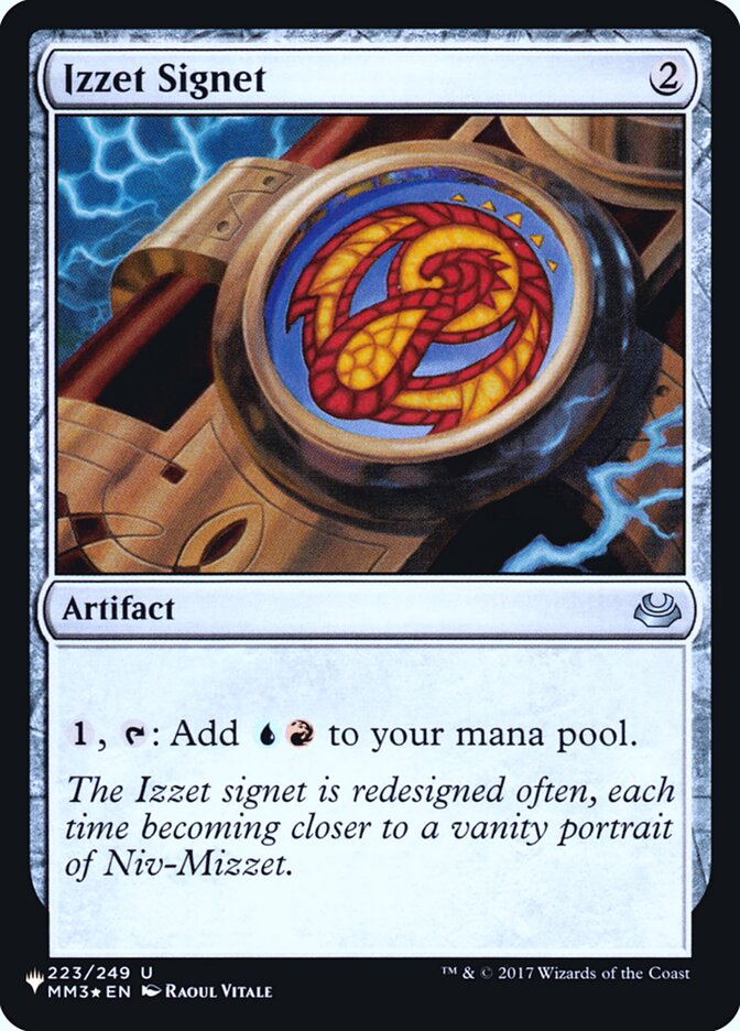 Izzet Signet [Secret Lair: Heads I Win, Tails You Lose] | Shuffle n Cut Hobbies & Games