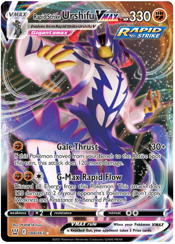 Rapid Strike Urshifu VMAX (088/163) (Jumbo Card) [Sword & Shield: Battle Styles] | Shuffle n Cut Hobbies & Games