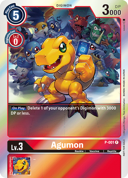 Agumon [P-001] [Promotional Cards] | Shuffle n Cut Hobbies & Games