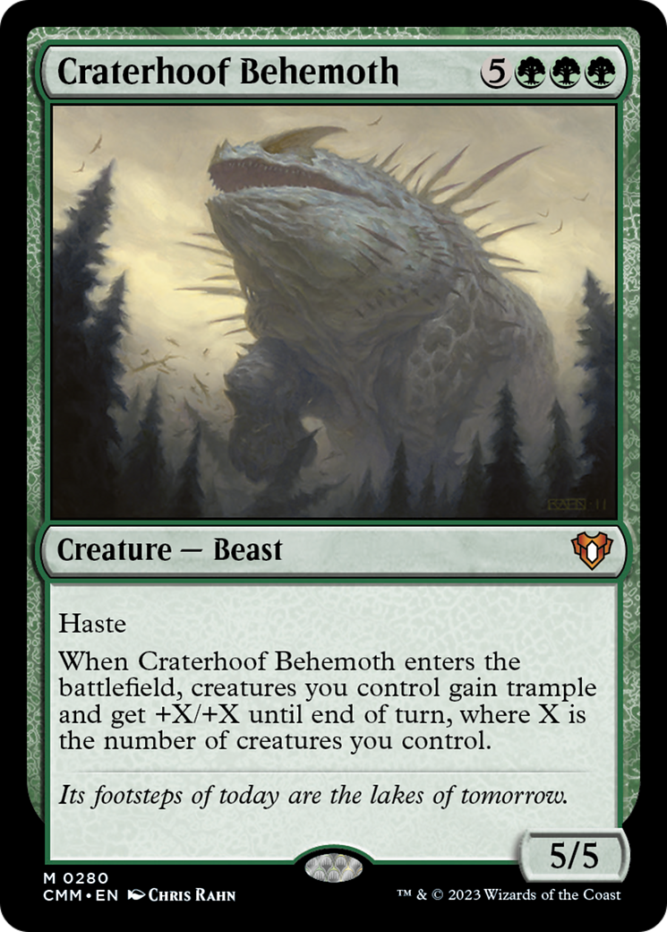 Craterhoof Behemoth [Commander Masters] | Shuffle n Cut Hobbies & Games