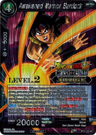 Awakened Warrior Bardock (Level 2) (BT3-110) [Judge Promotion Cards] | Shuffle n Cut Hobbies & Games