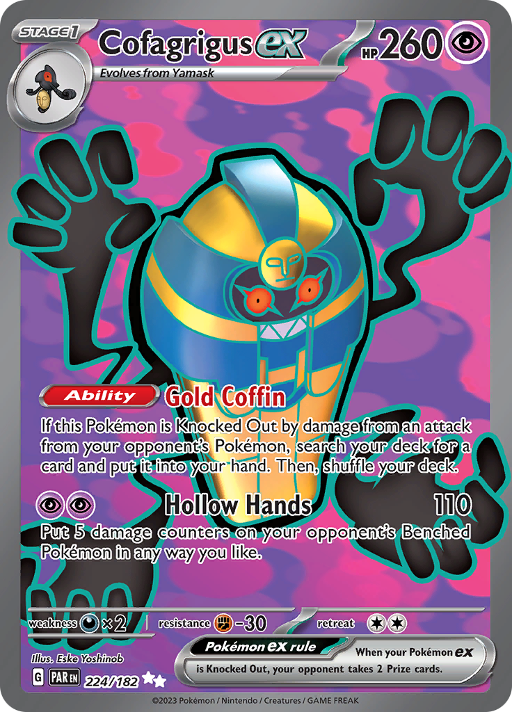 Cofagrigus ex (224/182) [Scarlet & Violet: Paradox Rift] | Shuffle n Cut Hobbies & Games