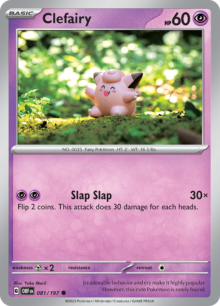 Clefairy (081/197) [Scarlet & Violet: Obsidian Flames] | Shuffle n Cut Hobbies & Games