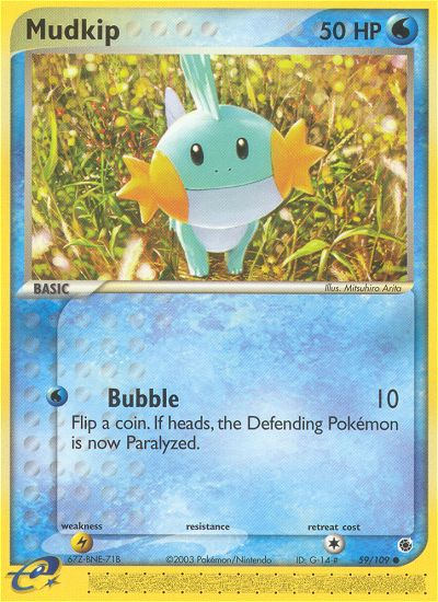 Mudkip (59/109) [EX: Ruby & Sapphire] | Shuffle n Cut Hobbies & Games