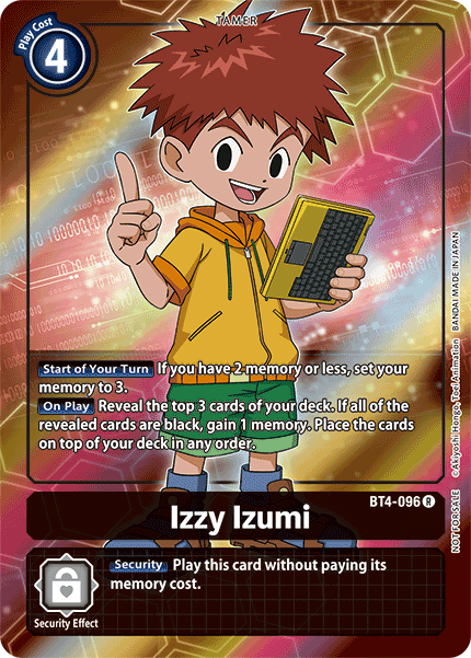 Izzy Izumi [BT4-096] (Buy-A-Box Promo) [Great Legend Promos] | Shuffle n Cut Hobbies & Games