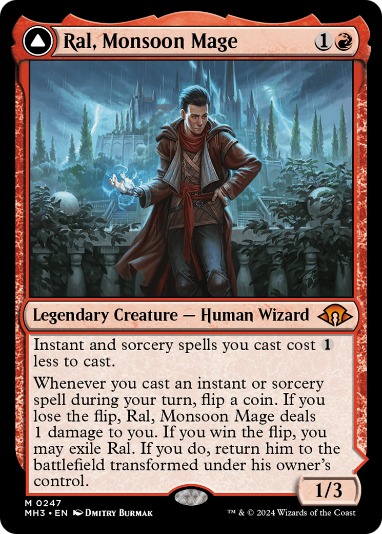 Ral, Monsoon Mage // Ral, Leyline Prodigy [Modern Horizons 3] | Shuffle n Cut Hobbies & Games