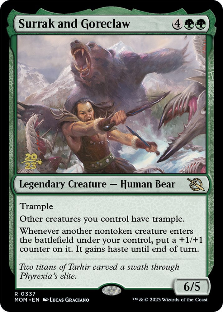 Surrak and Goreclaw [March of the Machine Prerelease Promos] | Shuffle n Cut Hobbies & Games