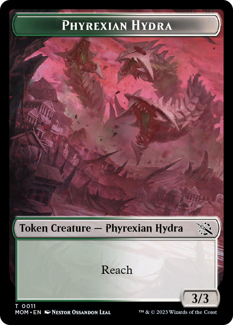 Elemental (2) // Phyrexian Hydra (11) Double-Sided Token [March of the Machine Tokens] | Shuffle n Cut Hobbies & Games