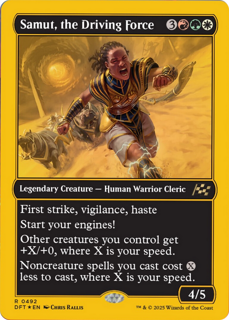 Samut, the Driving Force (First-Place Foil) [Aetherdrift] | Shuffle n Cut Hobbies & Games