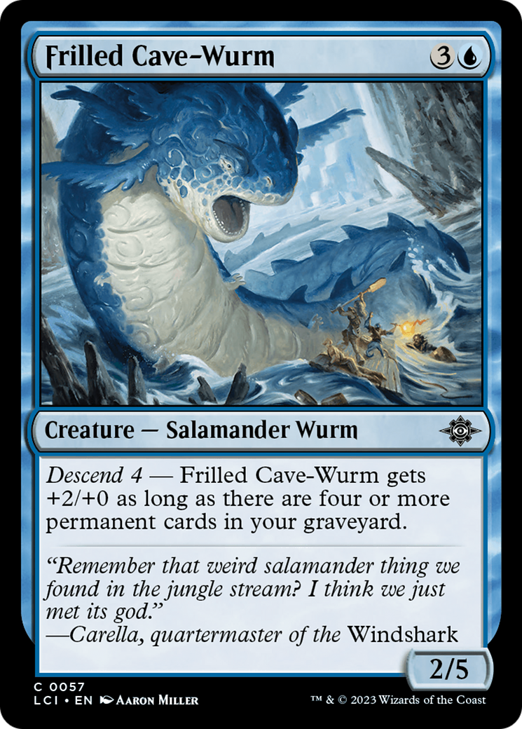 Frilled Cave-Wurm [The Lost Caverns of Ixalan] | Shuffle n Cut Hobbies & Games