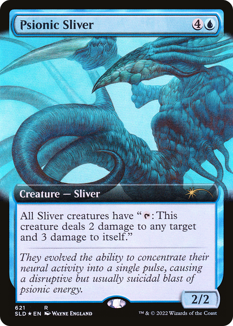 Psionic Sliver (Extended Art) [Secret Lair Drop Promos] | Shuffle n Cut Hobbies & Games