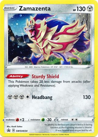 Zamazenta (SWSH034) [Sword & Shield: Black Star Promos] | Shuffle n Cut Hobbies & Games