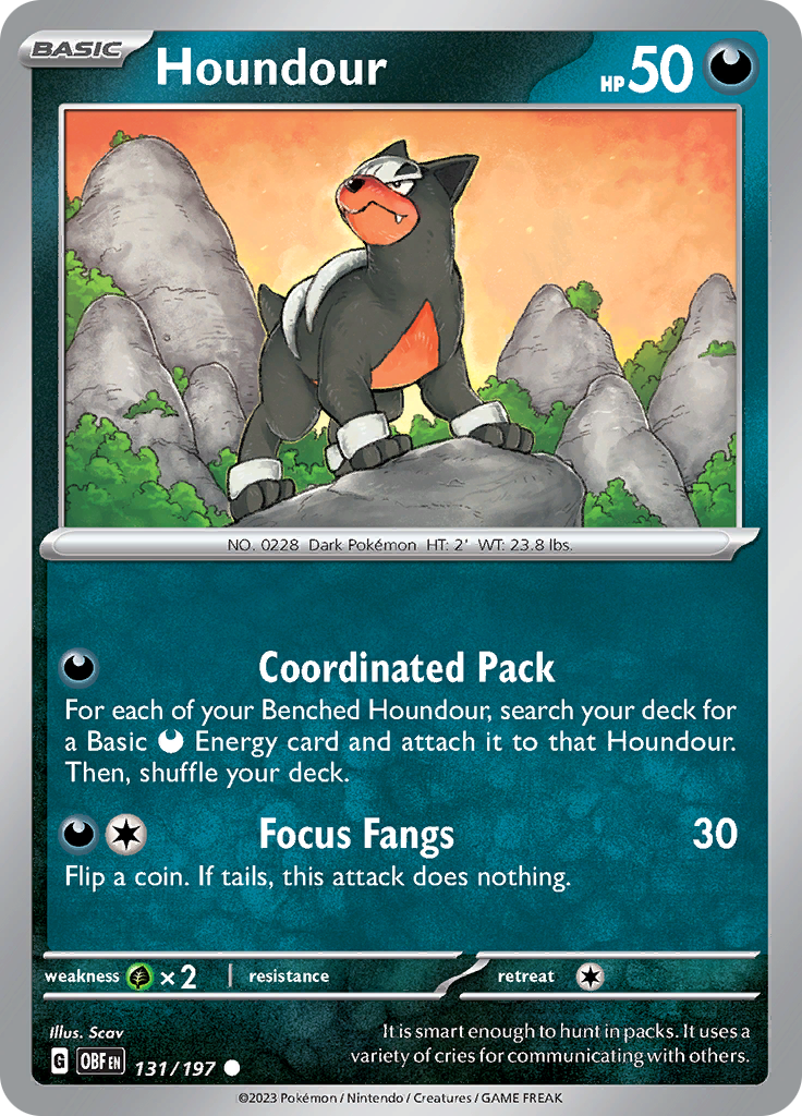 Houndour (131/197) [Scarlet & Violet: Obsidian Flames] | Shuffle n Cut Hobbies & Games