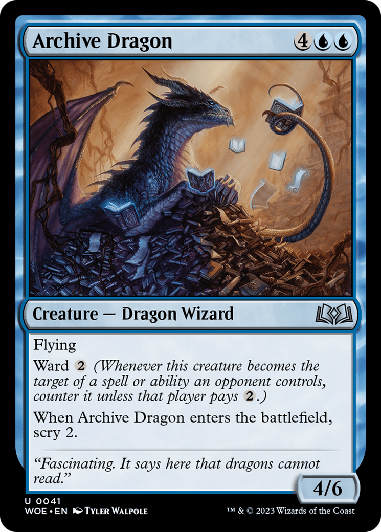 Archive Dragon [Wilds of Eldraine] | Shuffle n Cut Hobbies & Games