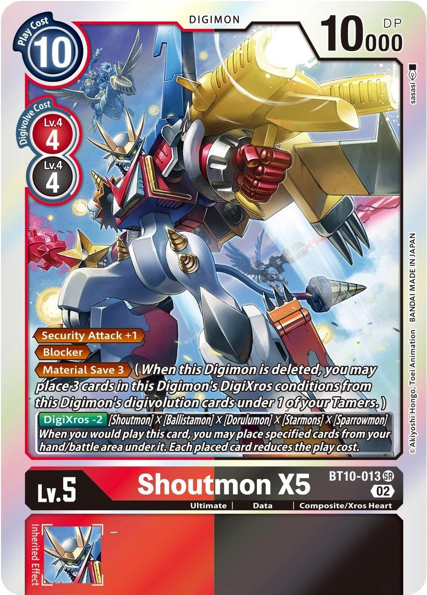 Shoutmon X5 [BT10-013] [Xros Encounter] | Shuffle n Cut Hobbies & Games