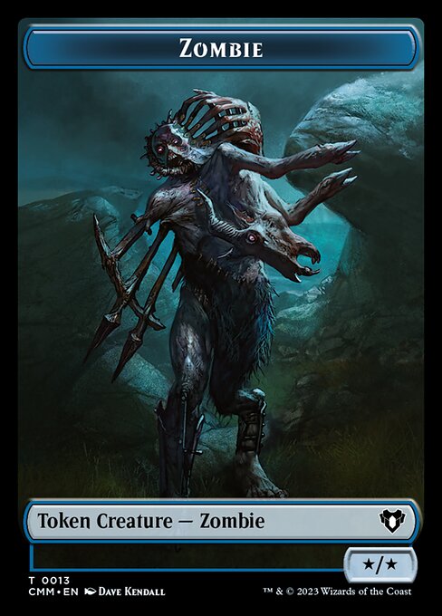 Clue // Zombie (0013) Double-Sided Token [Commander Masters Tokens] | Shuffle n Cut Hobbies & Games