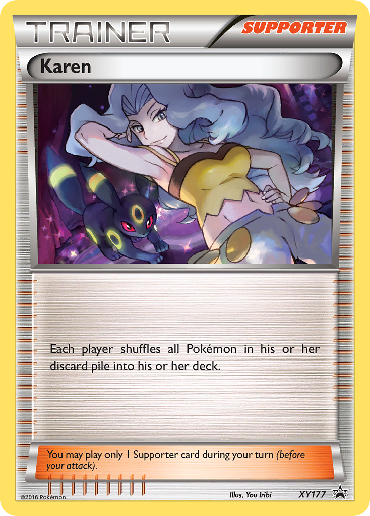 Karen (XY177) [XY: Black Star Promos] | Shuffle n Cut Hobbies & Games