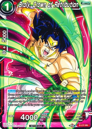 Broly, Crown of Retribution (P-177) [Promotion Cards] | Shuffle n Cut Hobbies & Games